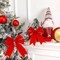 50 Yards 2.5 Inch Christmas Velvet Wired Ribbon Fabric Decorative Ribbon Gift Wrapping Ribbon for DIY Craft Christmas Holiday Bows Wreath Wedding Indoor Outdoor(Red with Gold Trim)